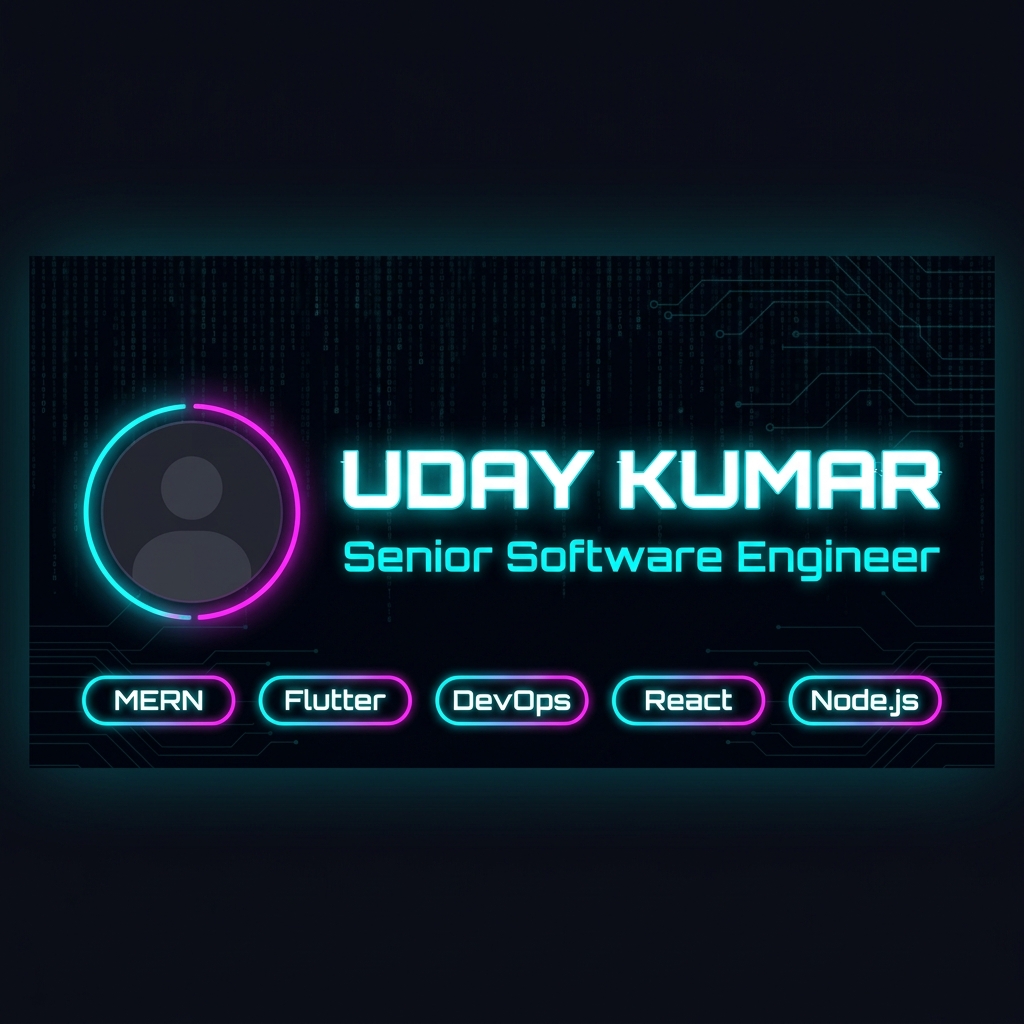 Uday Kumar | Senior Software Engineer | MERN, Flutter & Full Stack